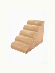 1pc Beige Pet Stairs With Anti-Slip Bottom, Soft , Removable & Washable, Suitable For Injured Or Elderly Dogs, And Pets With Joint Pain - Beige - View 1