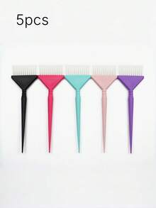 5/1pc Fashion Hair Salon Professional Hair Dye Tools, Color Straw Hair Dye Brush, Barber Shop Perming And Dyeing Oil Brush, High-End Hair Salon Dyeing Comb, Large Hair Dye Brush - Multicolor - View 16