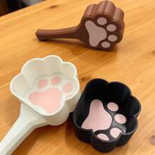 Cute Cat Paw Pet Food Scoop, Durable Plastic Feeding Spoon For Cats & Dogs, Easy To Clean For Wet & Dry Pet Food, Lovely Gift For Cat Lovers, Fun Sturdy Pet Feeder Accessory - Multicolor - View 12