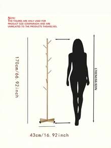 1pc Online Celebrity Ins Vertical Coat Rack Floor-To-Floor Bedroom Light Luxury Simple Home Room Modern Rod Nordic Clothes Hanger - Gold - View 3
