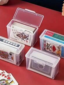1/2/4 hộp đựng thẻ, phù hợp cho thẻ trò chơi thẻ, hộp trưng bày thẻ - Nhiều màu - Xem 4