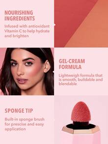 SHEGLAM Color Bloom Liquid Blush Matte Finish-Love Cake Gel Cream Blush Langanhaltend, Lichtecht, Hochpigmentiert, Leichtes, Lang Anhaltendes, Glattes Rouge, , Weihnachten, , Pink, Braun, Geschenke, Rouge Rare - Love Cake - Übersicht 6