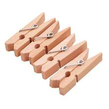 20pcs Creative Wooden Clips, Photo Clips, Cork Board Pins, Multipurpose Pins Suitable For Cork Boards And Bulletin Boards, Office And Classroom Decor - Multicolor - View 4