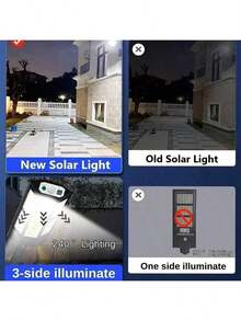 أضواء شمسية خارجية، أضواء جدارية LED مقاومة للماء، إضاءة بحساس الحركة للحديقة والممر والفناء - PP-902T - مشاهدة 5