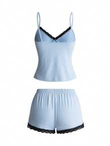 Mean Girls | ROMWE Women's Hot Girl Cami Top & Shorts Pajama Set 4-Piece - Multicolor - View 18