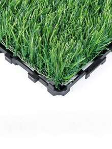 6 30cm X 30cm Interlocking Artificial Lawn Tiles, Detachable Terrace Decorative Grass Mat, Pet-Friendly Synthetic Lawn Carpet, Suitable For Balcony, Garden, Apartment Passage - 30*30 - View 5
