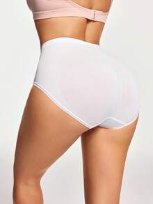Ocili Ropa interior moldeadora de unicolor y cómoda para mujer - Blanco - Ver 2