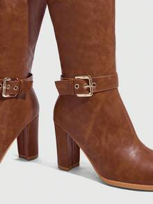 Daringsoles Women's New Brown Western Fashion Boots - Brown - View 5