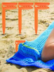 Sea Defense Windproof Towel Clips, Camping Mat Clips, Plastic Picnic Cloth Clips - Multicolor - View 8