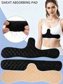 5/10 Pcs Extended Bra Pads, Washable Reusable Sweat-Absorbing Inserts For Sports Bras, Moisture-Proof Breast Support Accessories For Women's All-Season Outdoor Activities. - Multicolor - View 7