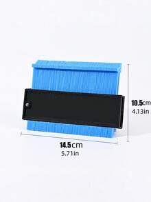 5inch/10inch Adjustable Contour Gauge Outline Profile Duplicator Tool, With Angle Protractor, For Accurate Replication Of Asymmetric Shapes On Wood Grain, Carpet, Tile, Laminate, DIY Woodworking Measuring Tool - multicolor - View 3