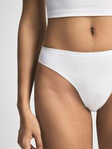 Ocili Yoga Seamless Comfortable Anti-Embarrassment Part Adhesive , Thick Discreet Simple Adhesive Panty For Women - White - View 2