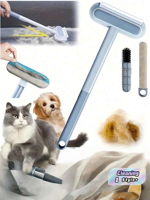 1PC New 2-Way Felt Pet Hair Remover Multifunctional Lint Brush For Sofa Carpet Bedding Cat Dog Bed Reusable Self Cleaning Heavy Duty Pet Grooming Tool