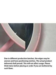1pc LED 3-Color Makeup Mirror Touchable Dimming USB Charging Portable Desktop Vanity Mirror For Dormitory Bedroom Powder Room - Tray vanity mirror - View 7