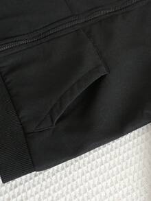 兒童小男孩秋冬休閒保暖內裡黑色夾克外套 - 彩色 - 查看 9