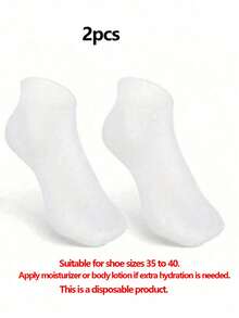 1 Pair Of Disposable Silicone Moisturizing Foot Socks, Suitable For Dry And Cracked Feet, Foot Care Socks, Massage Moisturizing Gel Socks, Foot Care Socks, Tools, Gifts - Multicolor - View 18