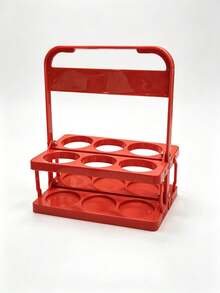 Foldable Drink Beer Carrier, Portable 6-Bottle Beer Holder Organizer, Multipurpose Storage Basket For Coffee, Milk, Tea, Ideal For Daily Use, Party Supplies And Must-Have Accessory For Beer Festivals - Multicolor - View 11