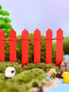 1pc Mini Wooden Fence, Suitable For Fairy Garden, Micro Landscape, Flower Pots, Decorative Piece, Size: 35.4 Inches * 2 Inches, Suitable For Fairy Garden, Micro Landscape, Flower Pots, Decorative Piece, Size: 35.4 Inches * 2 Inches, - multicolor - View 20