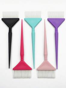 5/1pc Fashion Hair Salon Professional Hair Dye Tools, Color Straw Hair Dye Brush, Barber Shop Perming And Dyeing Oil Brush, High-End Hair Salon Dyeing Comb, Large Hair Dye Brush - Multicolor - View 13