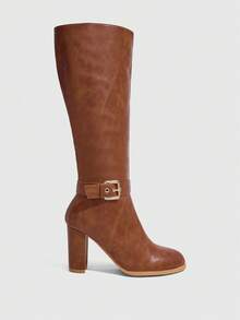 Daringsoles Women's New Brown Western Fashion Boots - Brown - View 2