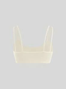 SHEIN Cheerettes 女款純色日常健身舒適運動內衣 - 彩色 - 查看 8