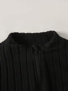 SHEIN 少女甜美可愛夾克，3D蝴蝶結裝飾，收腰設計，燈籠下擺，休閒夏日度假風，秋冬款 - 黃色 - 查看 10