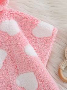 Cozy Pixies Bata de baño con capucha para bebé niña, de franela absorbente, linda y cómoda, apta para otoño/invierno, manta para diversas estaciones y ocasiones como baño y playa - Rosa Pálido - Ver 7