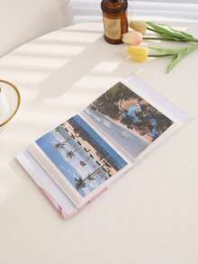 SHEIN 6-Inch 100 Sheet Large Flower Bag Photo Album, Paper Bag Photo Album, Children's Photo Album, Graduation Gift 1pc - Blue - View 3