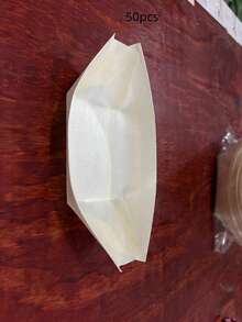 Disposable Boat-Shaped Plates, Suitable For Appetizers, Sushi, And Snacks - Ideal For Weddings, Birthday Parties, And Other Occasions. Disposable Wooden Boat-Shaped Plates, Designed For Both Catering And Home Use. - Monochrome - View 9