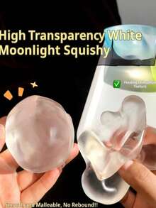 MINKOJA Coconut Squeeze Stress Relief Toy Ball, Malleable, Transparent, Creative Gift, Pressure Relief - Multicolor - View 4