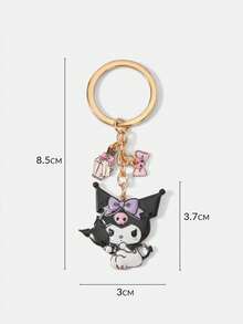 HELLO KITTY AND FRIENDS | SHEIN 1PC New Creative Cartoon Cute Casual, Keychain, IP Joint Design, Cute Personalized, Simple And Generous, Can Also Be Used As Accessories, Suitable For - Gold - View 6