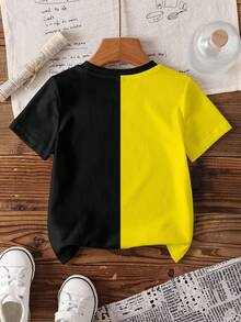 LOONEY TUNES X SHEIN Young Boy Cartoon Print Casual Daily Short Sleeve T-Shirt - White - View 2