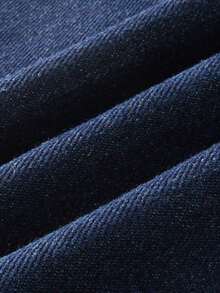 GlowEve Women's Elegant Loose Casual Straight Leg Pants With Contrast Color Embroidered Hem - Blue - View 7