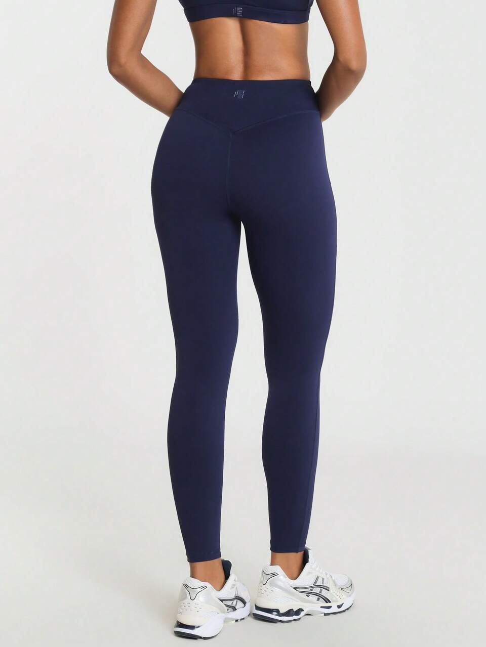 11SKNDS High Waist Full Length Leggings With V-Back Detail, Sculpting Fit, Side Pockets, Buttery Soft Fabric, Yoga Pilates Running Everyday Wear