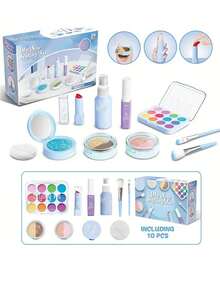 Girls' Pretend Makeup Toy Set - Fashion Makeup Toys With Carrying Case, Plastic (For Play Purposes Only) - Multicolor - View 4