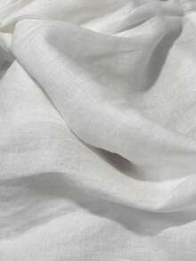 SHEIN New Women's Linen Elastic Waist Drawstring Straight Leg Wide Leg Casual White Loose Minimalist Plus Size 2-Piece Shorts Set - Multicolor - View 4