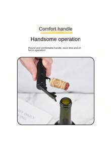 Multi-Functional Wine Opener, Wine And Beer Opener - Black - View 4