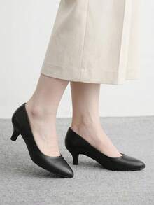CUCCOO BIZCHIC Elegan, Sederhana dan Mewah, Modis dan Serbaguna, Sepatu Hak Tinggi Wanita Kasual untuk Kerja dan Perjalanan - Hitam - View 4