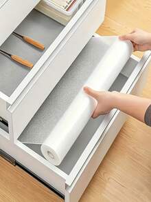 1 Roll, Cabinet Liner, Suitable For Cabinets, Drawers And Refrigerators, Easy To Clean, Waterproof, Oil-Proof, Moisture-Proof, Dust-Proof, Kitchen Countertop Pad, Furniture Cabinet Drawer Organizer, Home Decor, Party & Christmas Storage - Multicolor - View 6