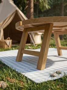 Cirelle Bandeja de cama 1 pieza en madera natural con patas plegables (diseño ergonómico y ligero), ideal para desayunos en la cama, aperitivos, vino, tablet o libro.Perfecta para uso interior (cama, sofá, escritorio) y exterior (picnic, jardín, balcón).Patas de acero resistente con recubrimiento antideslizante - Multicolor - Ver 5
