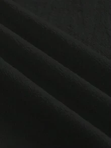 Balvessa 女款夏季度假風寬鬆紅色洋裝 - 黑色 - 查看 5