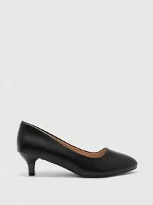 CUCCOO BIZCHIC Elegan, Sederhana dan Mewah, Modis dan Serbaguna, Sepatu Hak Tinggi Wanita Kasual untuk Kerja dan Perjalanan - Hitam - View 2