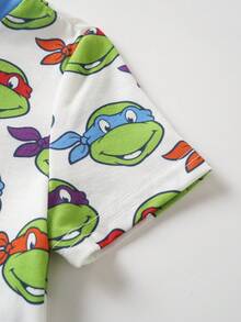 TEENAGE MUTANT NINJA TURTLES | SHEIN 男嬰圓領短袖T恤與吊帶短褲套裝 Teen MUTANT TURTLES - 彩色 - 查看 6