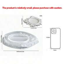 European Court Retro Embossed Silicone Mold For DIY Oval , Storage Trays & Ornaments - White - View 10