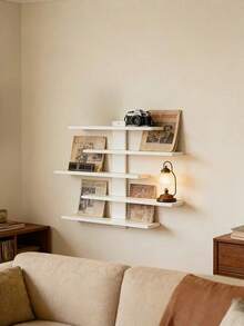 5-Tier Multifunctional Wall-Mounted Display Rack, Available In 2 Colors. Designed As Architectural Art Decor To Save Space, Corner Shelf, Wall-Mounted Triangle Shelf, Wall Partition Rack, Bathroom Shelf, Kitchen Wall Organizer - Multicolor - View 10