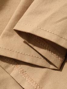 Dazy Plus Solid Color Casual A-Line Mid-Length Skirt, Versatile Fun Commute Elegant Khaki Spring Summer Autumn New Arrival Skirt - Khaki - View 3
