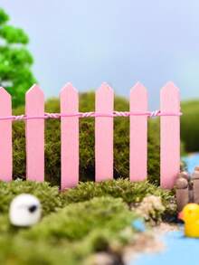 1pc Mini Wooden Fence, Suitable For Fairy Garden, Micro Landscape, Flower Pots, Decorative Piece, Size: 35.4 Inches * 2 Inches, Suitable For Fairy Garden, Micro Landscape, Flower Pots, Decorative Piece, Size: 35.4 Inches * 2 Inches, - multicolor - View 19