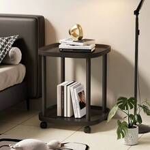Nordic Modern Mobile Side Table, Minimalist Rolling Storage Cart, Multifunctional End Table For Bedroom Living Room - Multicolor - View 10