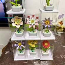 Detachable White Base Transparent Display Box, Display Cabinet, Display Case, Storage Box, High Transparency, Suitable For Model Cars, Dolls, Crafts, Collectibles, Decorations, Available In Different Sizes - White Background - View 9