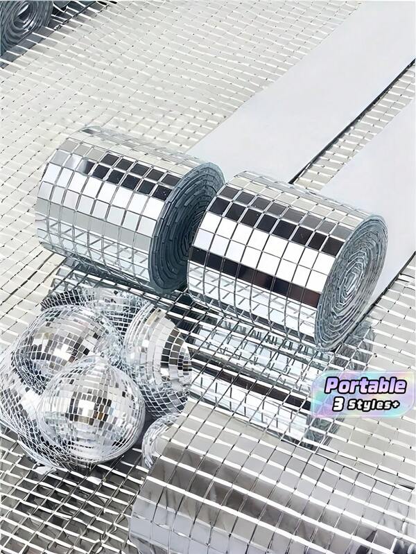 Hot Selling Self-Adhesive Mosaic Mirror Wall Stickers, Waterproof Glass Mirror Decals For Bathroom Mirror Frame Trim DIY Home Decor
